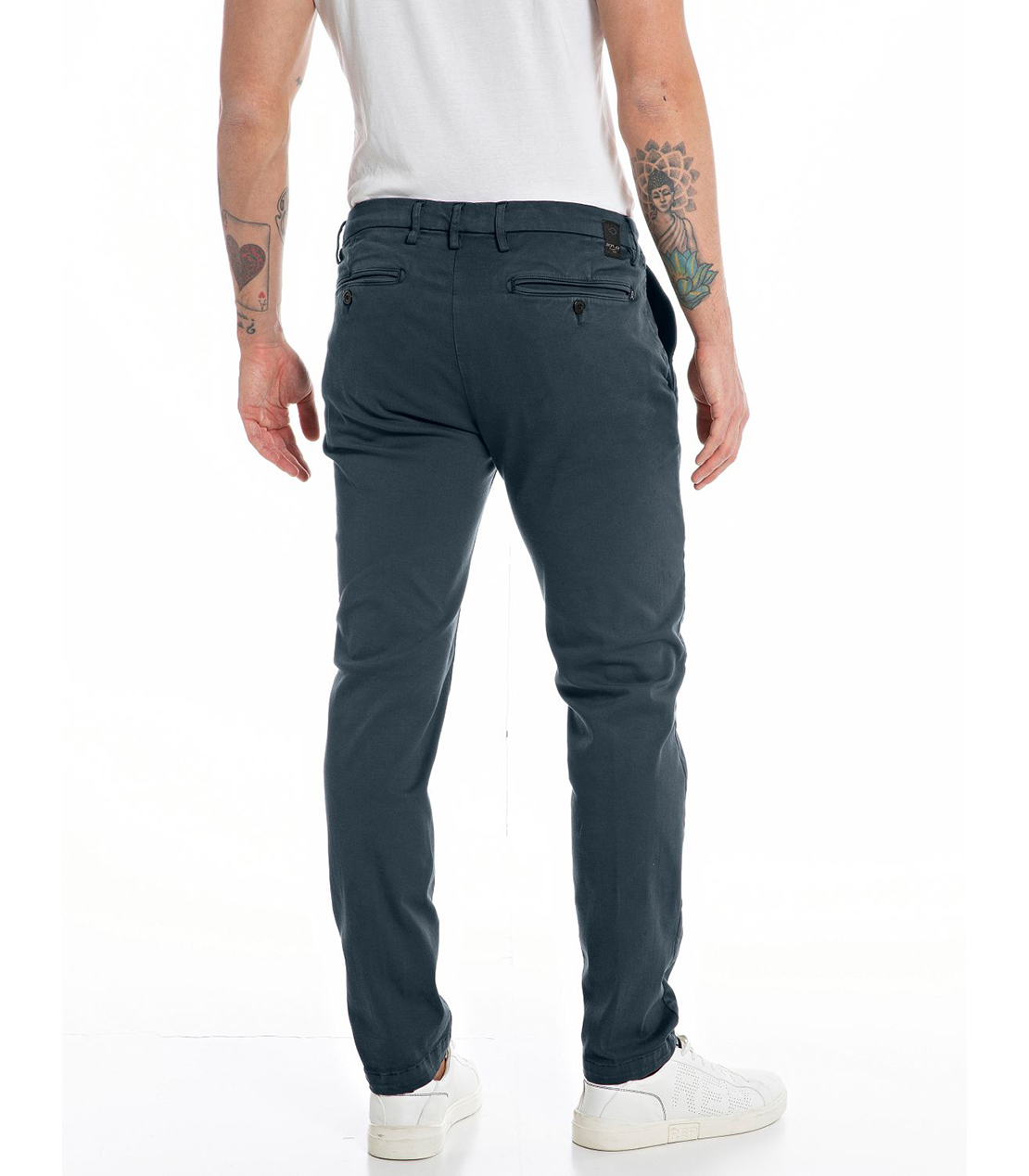 スリムフィットZEUMAR Hyper Chino X.Lite チノパンツ 詳細画像 ディープブルー 2